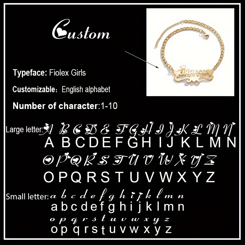 Men's Custom Name Cuban Chain Bracelet with Heart Charm